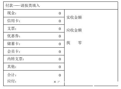 付款界面